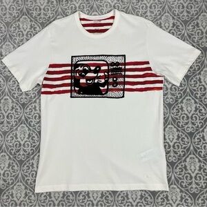 coach x keith haring shirt disney mickey mouse velour logo men's medium